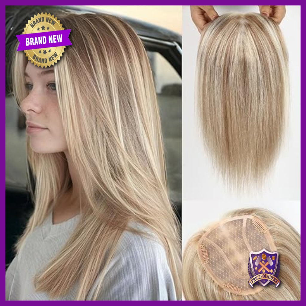 5x5 Mono Top Human Hair Topper Clip-In Extensions 14 Inch